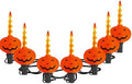 7.5FT Halloween Pumpkin Bubble String Lights Outdoor, 8 LED Jack O' Lantern Bubble Lights, Plug-in Halloween