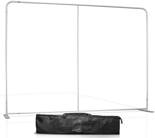 7.5x10 FT Backdrop Stand - Premium Reinforced Aluminum Alloy Frame for Stability - Heavy Duty Background Support