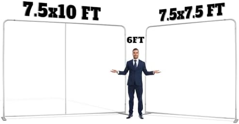 7.5x10 FT Backdrop Stand - Premium Reinforced Aluminum Alloy Frame for Stability - Heavy Duty Background Support, alternate