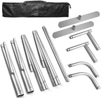 7.5x10 FT Backdrop Stand - Premium Reinforced Aluminum Alloy Frame for Stability - Heavy Duty Background Support, alternate