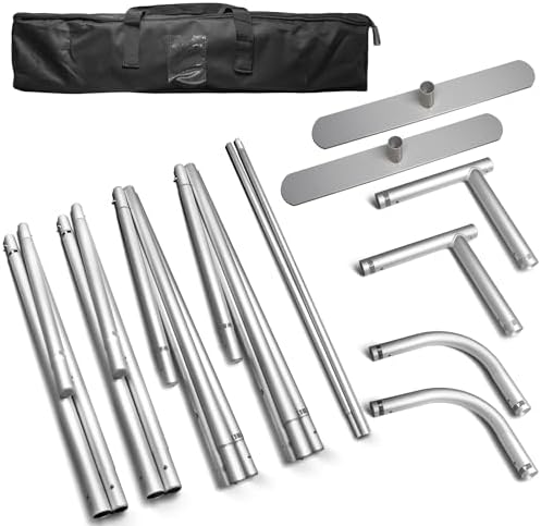 7.5x10 FT Backdrop Stand - Premium Reinforced Aluminum Alloy Frame for Stability - Heavy Duty Background Support, alternate