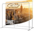 7.5x10 FT Tension Fabric Display Backdrop for Trade Show Booth, Stand Holder Backdrop Portable Aluminum