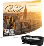 7.5x10 FT Tension Fabric Display Backdrop for Trade Show Booth, Stand Holder Backdrop Portable Aluminum, alternate view 2