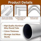 7.5x10 FT Tension Fabric Display Backdrop for Trade Show Booth, Stand Holder Backdrop Portable Aluminum, alternate view 5