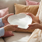7.87" Heart Plates Ceramic Serving Platters Appetizer & Dessert Plate Set of 2 for Home Restaurant Hotel Kitchen, alternate