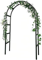 7.8ft Garden Arch, Metal Trellis for Climbing Plants Outdoor