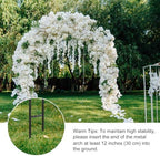 7.8ft Garden Arch, Metal Trellis for Climbing Plants Outdoor, alternate view 6