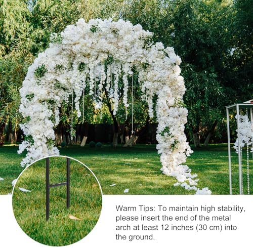 7.8ft Garden Arch, Metal Trellis for Climbing Plants Outdoor, alternate view 6