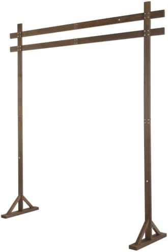 7.8FT Wooden Wedding Arch, Square-Shaped Wooden Arch Backdrop Stand, for Ceremony, Wedding, Party, Garden Beach