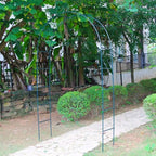 7.9 Ft H x 4.6 Ft W Green Metal Pergola Arbor for Various Climbing Plant Wedding Garden Arch Bridal Party