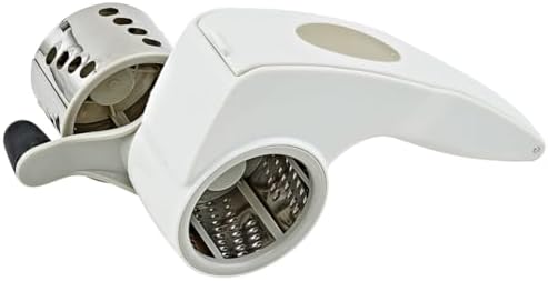 7" Compact Plastic Cheese Grater in Silver