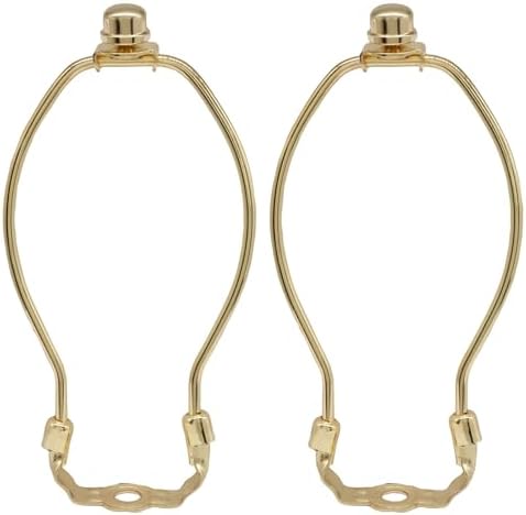 7 Inch Lamp Shade Harp Holder, 2 Pcs, Gold in Gold