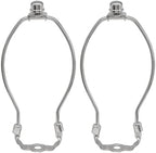 7 Inch Lamp Shade Harp Holder, 2 Pcs, Silver in Silver