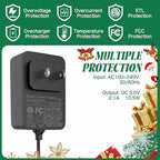 7-Output Power Cord Compatible with Hallmark Keepsake Christmas Ornament Storytellers Ornaments Replacement for, alternate