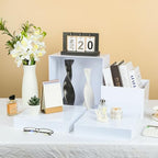 7 Pcs Acrylic Buffet Risers Set - Square Display Stands 6.8" to 12", Clear Cube Boxes for Cakes, Desserts, alternate view 4