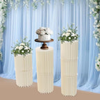 7 Pcs Cake Display Stands, Cardboard Cupcake Buffet Risers, 12" Foldable Reusable Food Display Risers With, alternate view 6