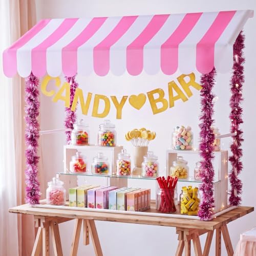 7 Pcs Candy Bar Party Decorations Candy Bar Stand Supplies, alternate view 3
