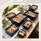 7 Pcs Extra Large Acrylic Buffet Risers, 10-16" Rectangle, Black in 7.2 to 16" in White, alternate view 2