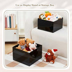 7 Pcs Extra Large Acrylic Buffet Risers, 8-14" Square, Black in 7.2 to 16" in White, alternate view 5