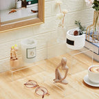 7 Pcs Large Acrylic Buffet Risers, 6-12" Rectangle, Clear in about 6 x 6 x 2 inches, 7 x 7 x 4 inches, 8 x 8 x 6, alternate