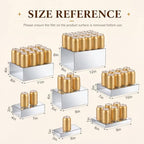 7 Pcs Large Acrylic Buffet Risers, 6-12" Rectangle, Silver in Silver, alternate view 3