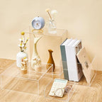 7 Pcs Large Acrylic Buffet Risers, 6-12" Square, Clear in about 6 x 6 x 2 inches, 7 x 7 x 4 inches, 8 x 8 x 6, alternate view