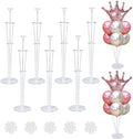 7 Sets Balloon Stands for Table Balloon Stand Kits Clear Table Balloon Centerpiece Stand Balloon Holder