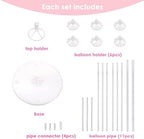 7 Sets Balloon Stands for Table Balloon Stand Kits Clear Table Balloon Centerpiece Stand Balloon Holder, alternate view 4