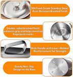 70 Oz Stainless Steel Pitcher with Lid, Graduated Measuring Cup in Silver, alternate view 4