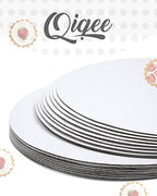 70-Packs White Cake Boards Round 10 Inch Circles Rounds Base Food-Grade Cardboard Cake Plate(Thinner But, alternate view 5