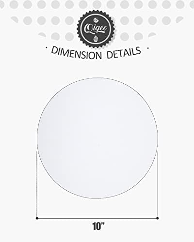 70-Packs White Cake Boards Round 10 Inch Circles Rounds Base Food-Grade Cardboard Cake Plate(Thinner But, alternate view 6