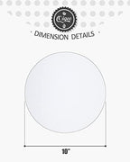 70-Packs White Cake Boards Round 10 Inch Circles Rounds Base Food-Grade Cardboard Cake Plate(Thinner But, alternate view 6