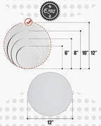 70-Packs White Cake Boards Round 12 Inch Circles Rounds Base Food-Grade Cardboard Cake Plate(Thinner But, alternate view 3