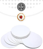 70-Packs White Cake Boards Round 12 Inch Circles Rounds Base Food-Grade Cardboard Cake Plate(Thinner But, alternate view 4