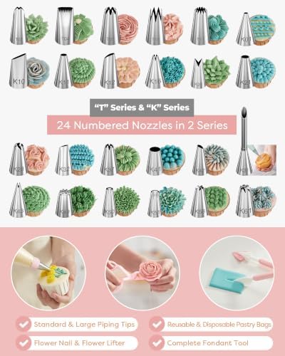 700 Cake Decorating Kit Baking Supplies Tools for Beginners & Pros, alternate view 5