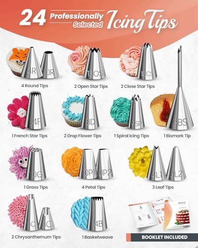 700 PCs Cake Decorating Kit with Baking Supplies Cake Decoration Set including Springform Pans, Cake Turntable, alternate
