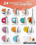 700 PCs Cake Decorating Kit with Baking Supplies Cake Decoration Set including Springform Pans, Cake Turntable, alternate
