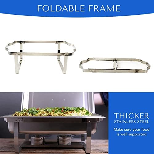 70014-BLK Chafing Dish Set, 8 QT, Black Handle in 4 Pack - Black Handle, alternate view 6