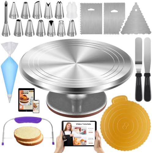 71 Aluminum Cake Decorating Kit, Baking Supplies for Beginner & Pros