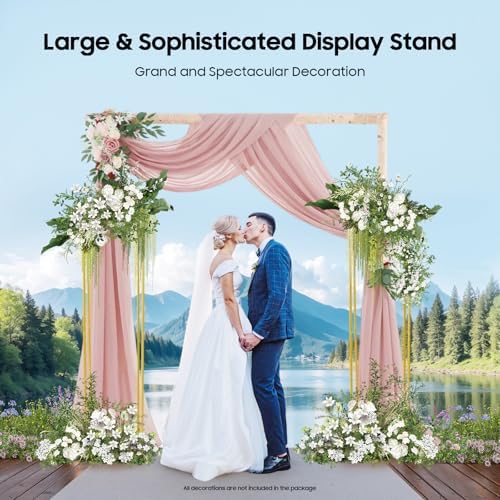 71 Inch Tall Wedding Flower Stand, Gold Flower Stand Centerpieces for Wedding, Flower Vase Pedestal Stands, alternate view 3