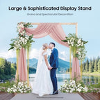 71 Inch Tall Wedding Flower Stand, Gold Flower Stand Centerpieces for Wedding, Flower Vase Pedestal Stands, alternate view 3
