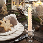 72 Pack Glass Candlestick Holders Bulk 2.5 Inch Taper Candle Holders Small Ritual Candle Stand Table, alternate view 6