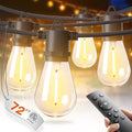 72FT LED Outdoor String Lights, Waterproof Dimmable Bulbs for Patio