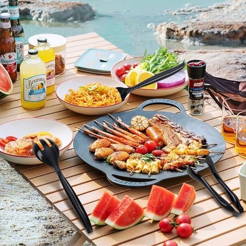 72pcs Black Plastic Serving Utensils Set for Parties & Buffet, alternate view 2