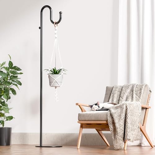 74" Shepherds Hook Stand: Hanging Bird Feeders, Plants, and Wind Chimes, alternate view 2