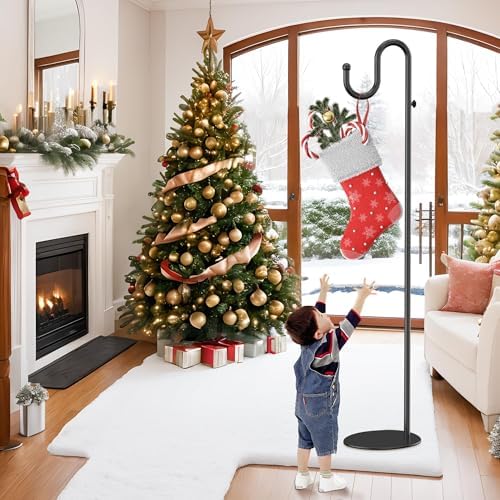 74" Shepherds Hook Stand: Hanging Bird Feeders, Plants, and Wind Chimes, alternate view 5
