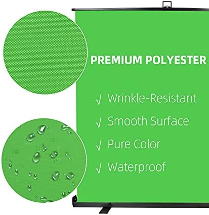 74x76in Collapsible Green Screen, Portable Chroma Key Panel Backdrop, alternate view 3