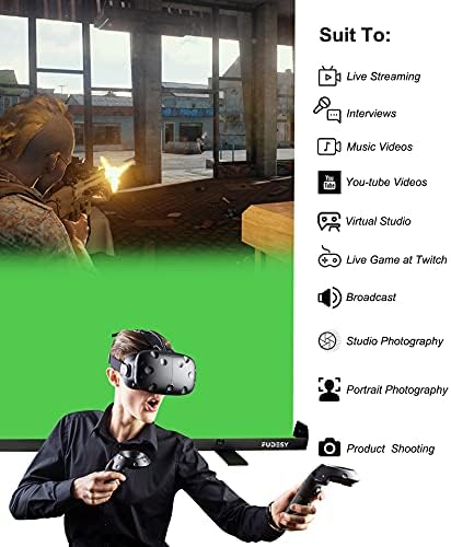 74x76in Collapsible Green Screen, Portable Chroma Key Panel Backdrop, alternate view 5