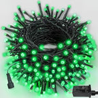 75.8 FT 200 LED Extendable Green Christmas String Lights Indoor Outdoor