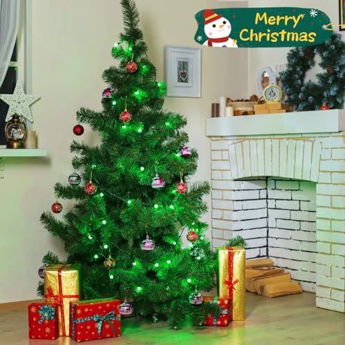 75.8 FT 200 LED Extendable Green Christmas String Lights Indoor Outdoor, alternate view 2